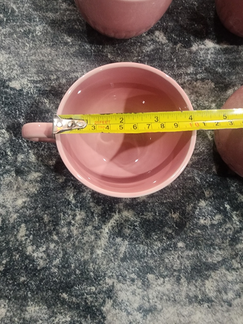 IKEA Pink Ribbed Ceramic Mugs - Set of 4 - Picture 3 of 6
